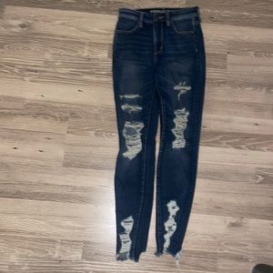 American Eagle Hi-rise Jegging, size 4, Dark Wash